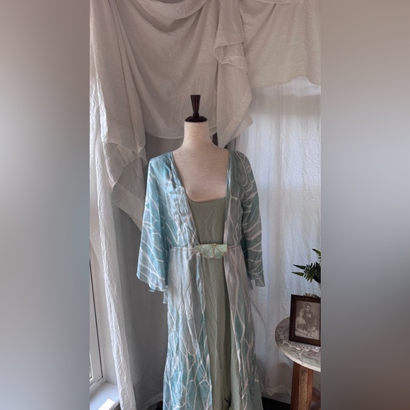 Nour & The Merchant Fairycore Flowy Powder Blue Butterfly Dress - Picture 6 of 10